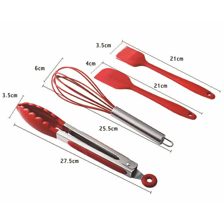 kn7050 10 in 1 Silicone Kitchen Tool Set Reluova