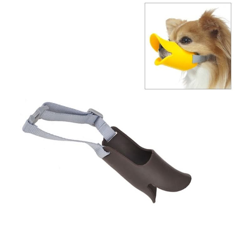 Cute Duck Mouth Shape Silicone Muzzle for Pet Dog, Size: M - Reluova