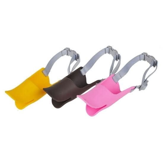 Cute Duck Mouth Shape Silicone Muzzle for Pet Dog, Size: M - Reluova