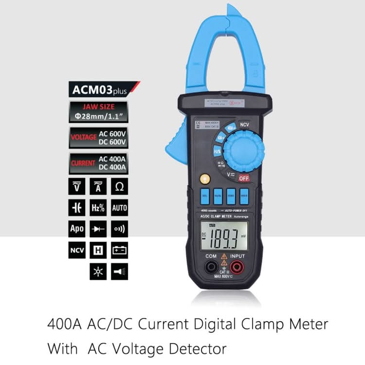 BSIDE ACM03 Plus 400A  AC / DC Clamp Meter My Store