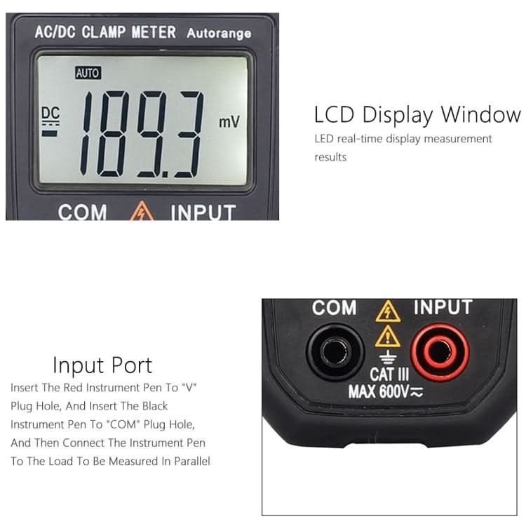 BSIDE ACM03 Plus 400A  AC / DC Clamp Meter My Store