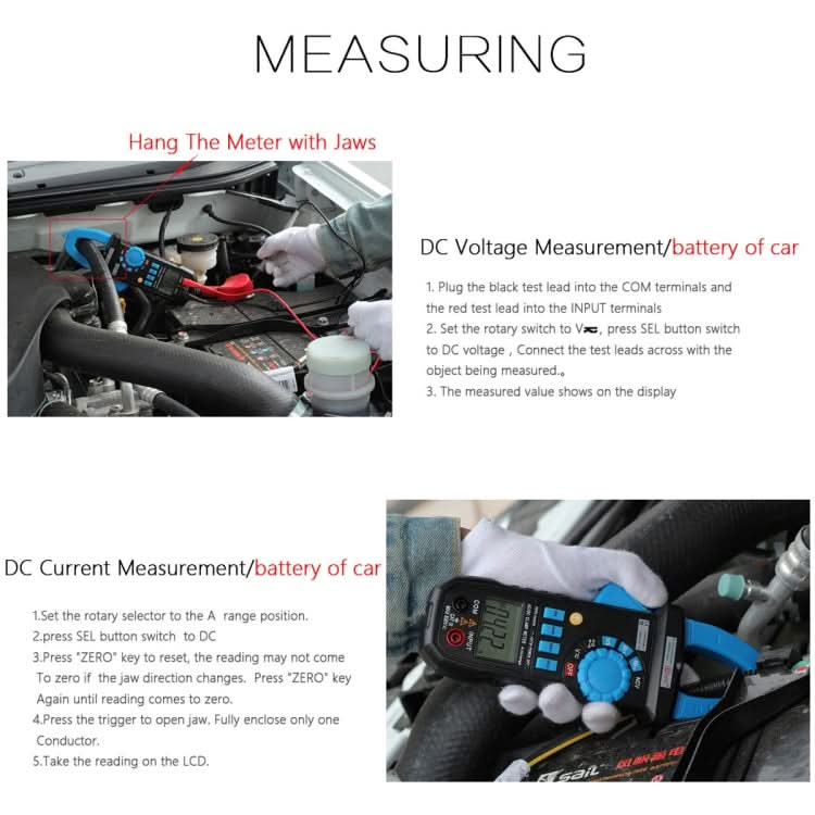 BSIDE ACM03 Plus 400A  AC / DC Clamp Meter My Store