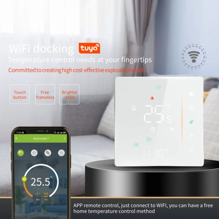 BHT-006GALW 95-240V AC 5A Smart Home Heating Thermostat for EU Box, Control Water Heating with Only Internal Sensor & WiFi Connection My Store