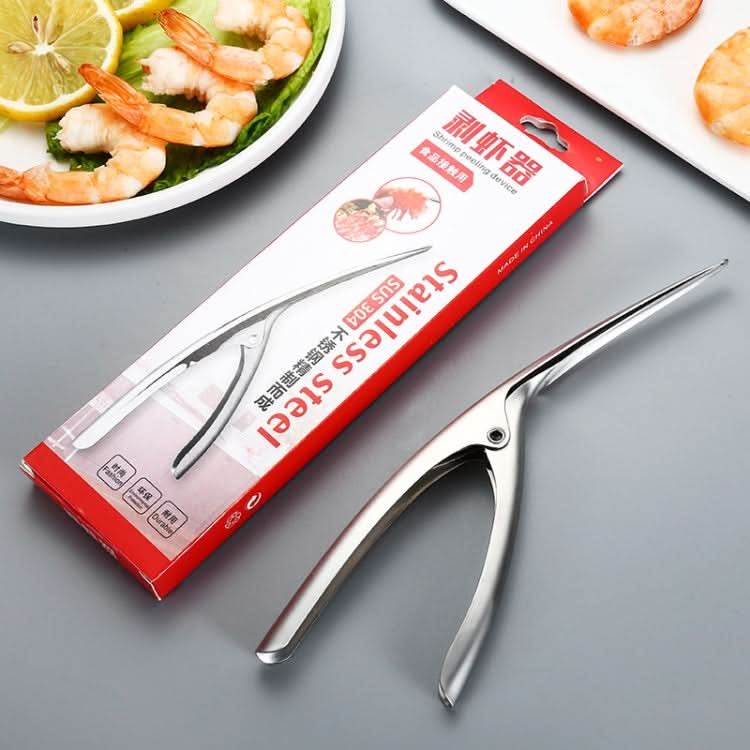 304 Stainless Steel Shrimp Shelling Tool Seafood Shell Remover Kitchen Gadgets-Reluova