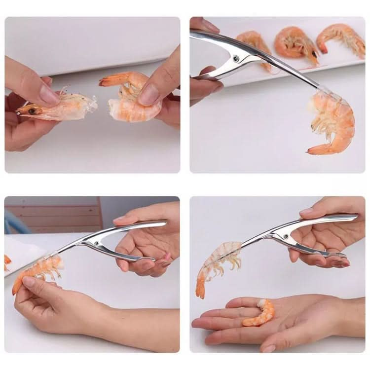 304 Stainless Steel Shrimp Shelling Tool Seafood Shell Remover Kitchen Gadgets-Reluova