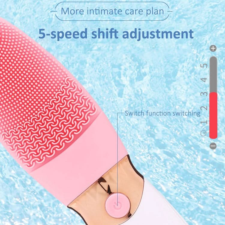 CNaier AE-618 Battery-powered Silicone Acoustic Wave Face Skin Care Electric Facial Cleanser Reluova