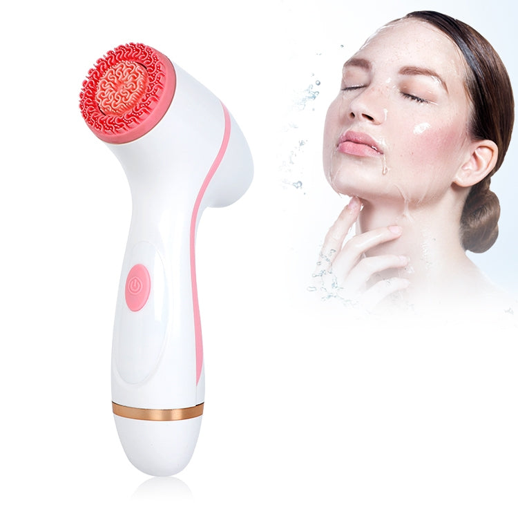 CNaier AE-868 Battery-powered Silicone Ultrasonic Vibration Face Skin Care Electric Facial Cleanser