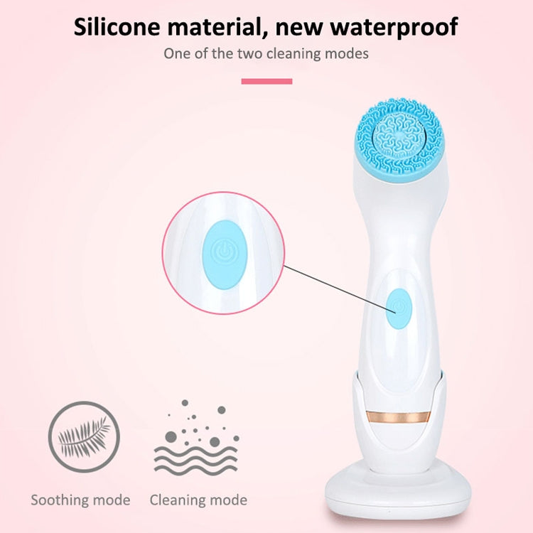 CNaier AE-868 Battery-powered Silicone Ultrasonic Vibration Face Skin Care Electric Facial Cleanser Reluova