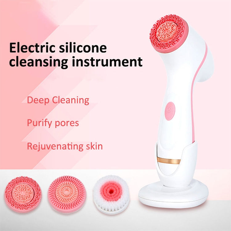 CNaier AE-868 Battery-powered Silicone Ultrasonic Vibration Face Skin Care Electric Facial Cleanser