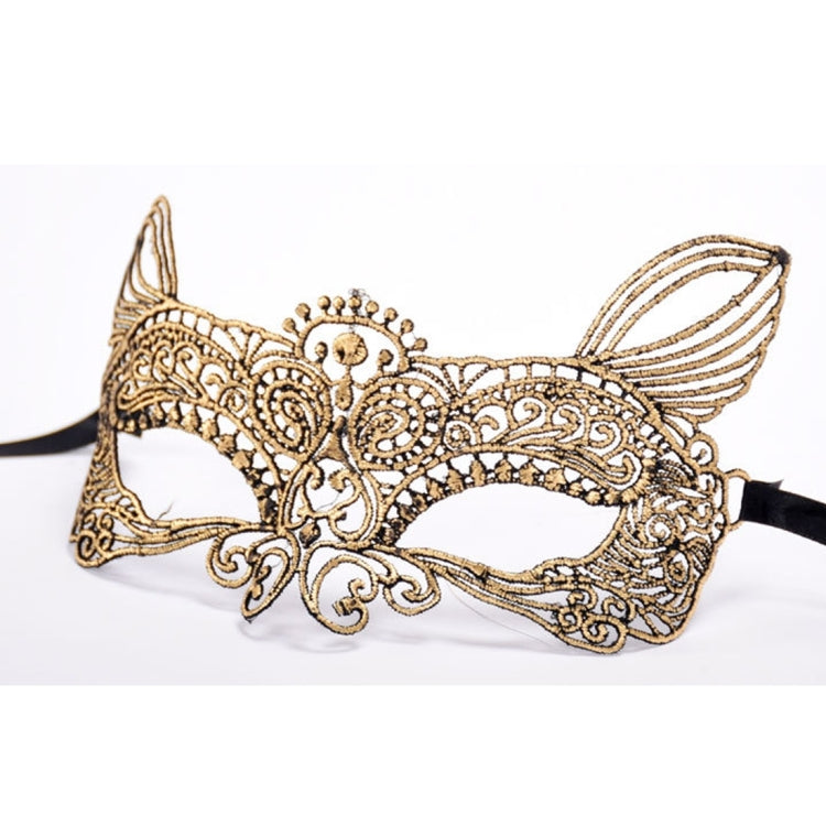 Halloween Masquerade Party Dance Sexy Lady Bronzing Lace Cat King Mask My Store