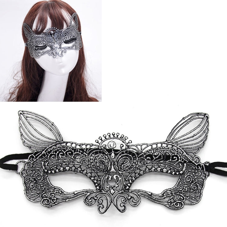 Halloween Masquerade Party Dance Sexy Lady Bronzing Lace Cat King Mask My Store