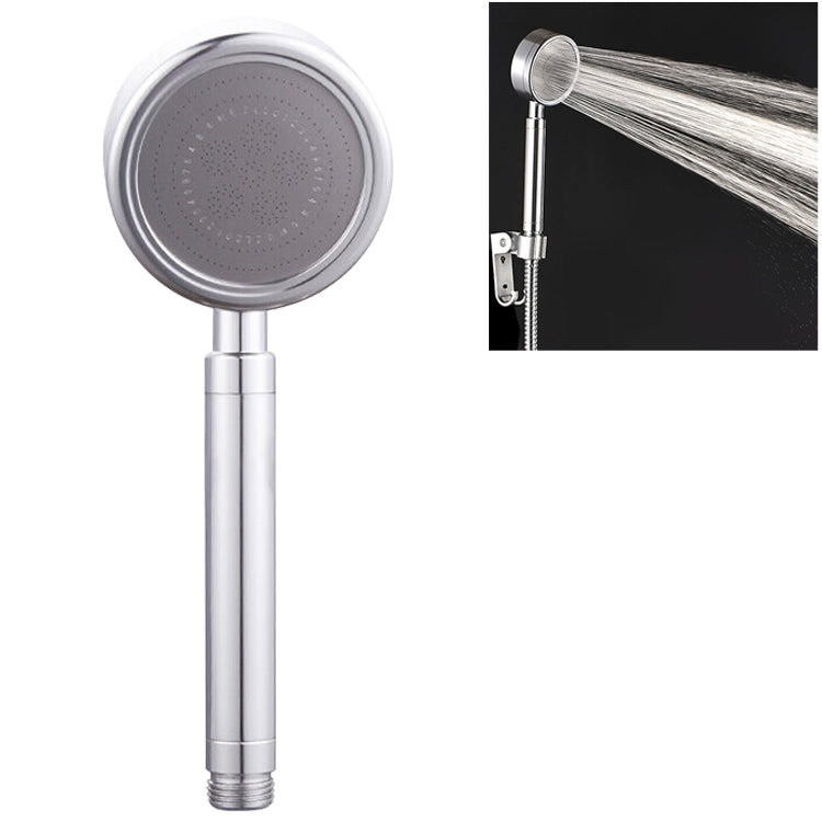 Space Aluminum Round Shape High Pressure Handheld Shower Head Water Saving Bathroom Accessories, Size: 23 x 8.2 x 2cm Reluova