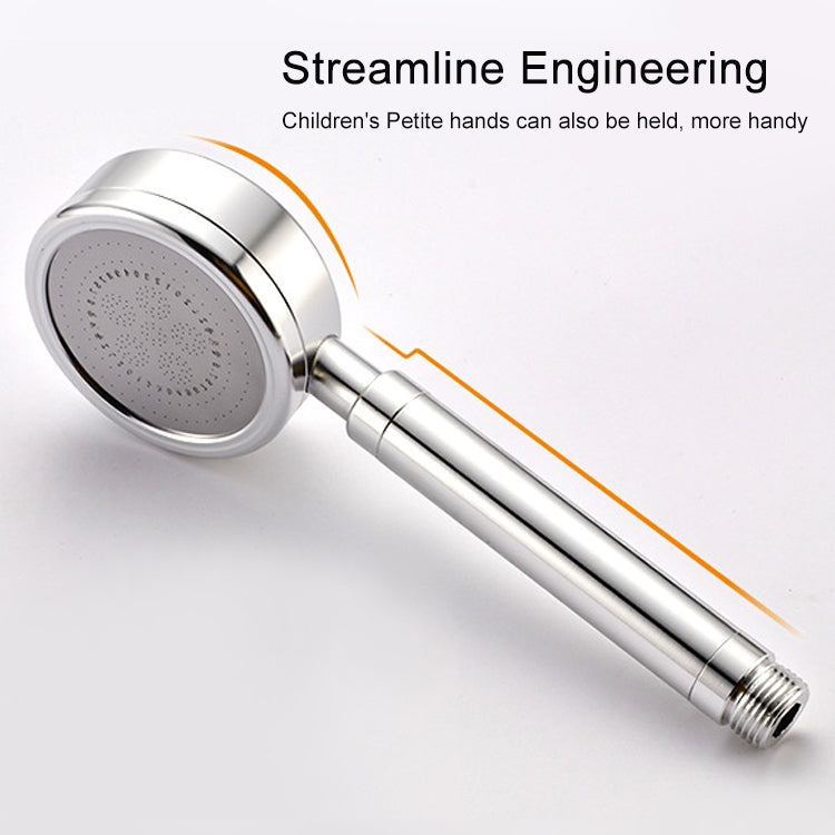 Space Aluminum Round Shape High Pressure Handheld Shower Head Water Saving Bathroom Accessories, Size: 23 x 8.2 x 2cm