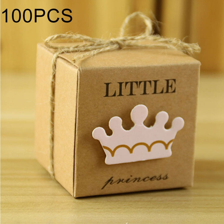 100 PCS European Style Wedding Sugar Box, Size: 5.3x5.3x5.3cm