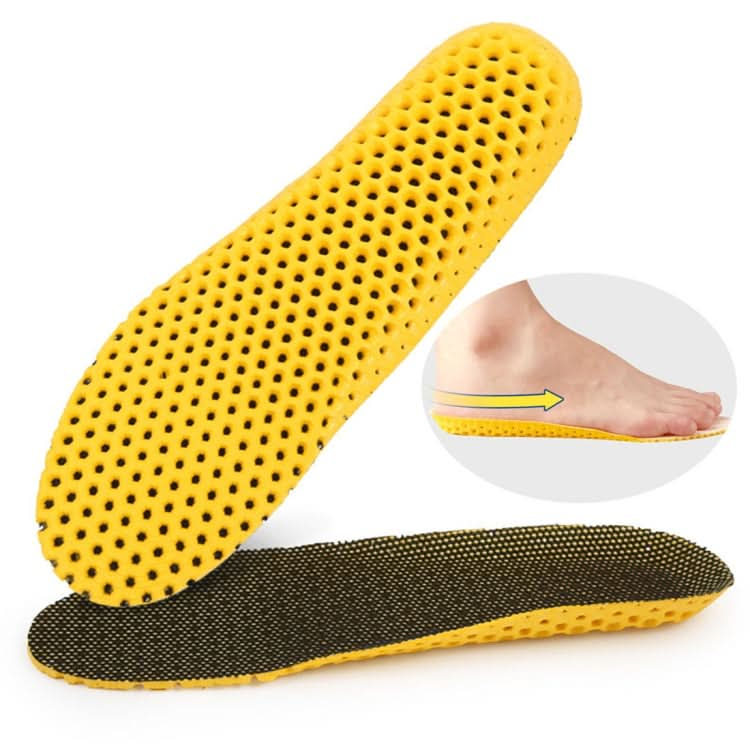 1 Pair Sports Shock Absorption Breathable Soft Thick Sweat Absorbent Insoles for Men / Women, Size: L(41-46 Yards)