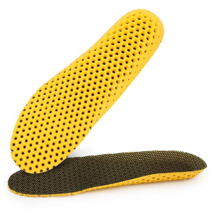 1 Pair Sports Shock Absorption Breathable Soft Thick Sweat Absorbent Insoles for Men / Women, Size: L(41-46 Yards)