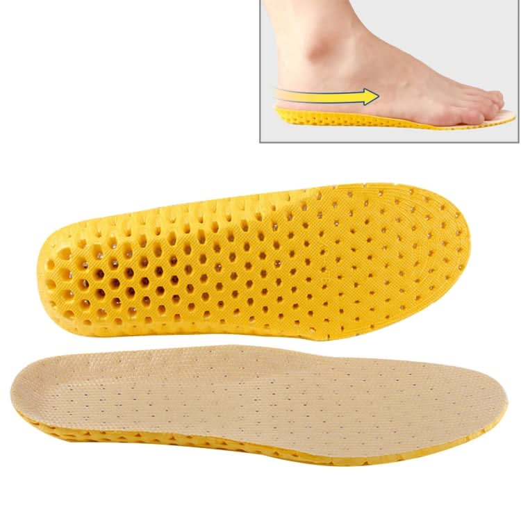 1 Pair Sports Shock Absorption Breathable Soft Thick Sweat Absorbent Insoles for Men / Women, Size: L(41-46 Yards)