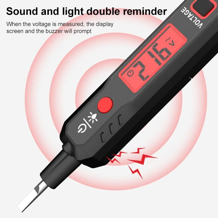 HABOTEST HT89 Contact Type High-sensitivity LCD Digital Display Sound and Light Alarm Test Pen My Store