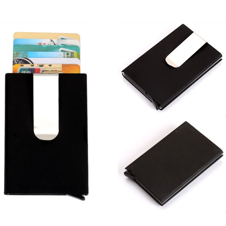 Frosted Antimagnetic Solid Color Credit Card Holder Money Clip Wallet, Size: 10*6.6cm My Store