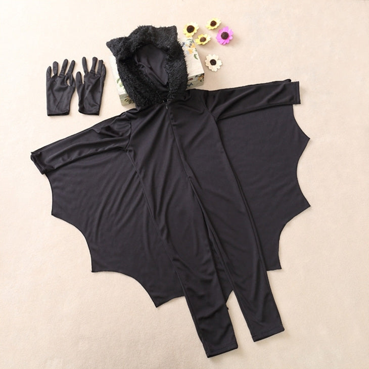 Halloween Costume Children Jumpsuit Bat Style Cosplay Costumes Stage Suit Size:M, Suggested Height:115-130cm My Store