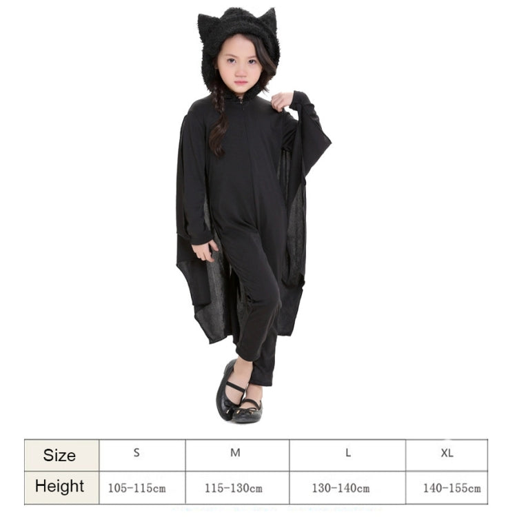 Halloween Costume Children Jumpsuit Bat Style Cosplay Costumes Stage Suit Size:M, Suggested Height:115-130cm My Store