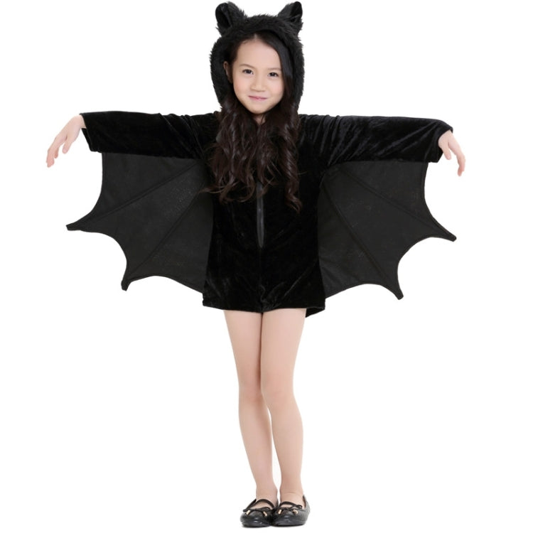 Halloween Costume Children and Women Bat Vampire Clothing Stage Performance Cosplay Clothing, Size:XS, Bust: 76cm, Clothes Long: 57cm, Suggested Height:100-120cm