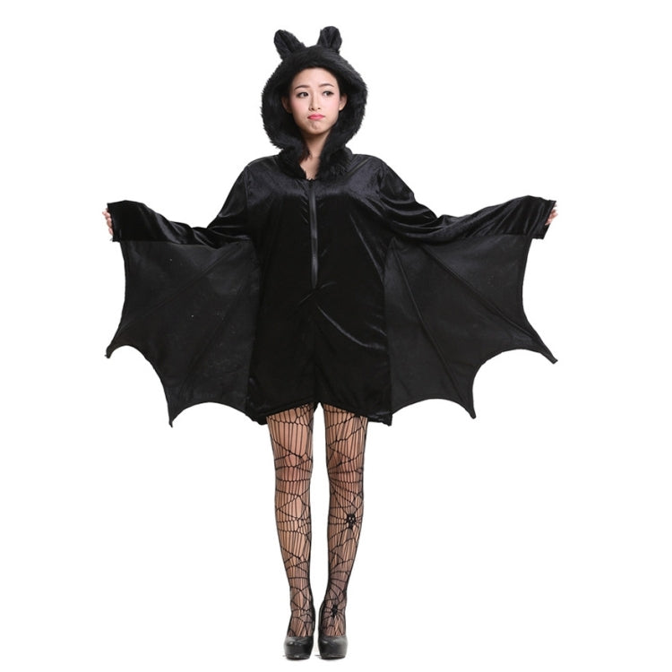 Halloween Costume Children and Women Bat Vampire Clothing Stage Performance Cosplay Clothing, Size:L, Bust: 94cm, Clothes Long: 73cm, Suggested Height:150-160cm My Store