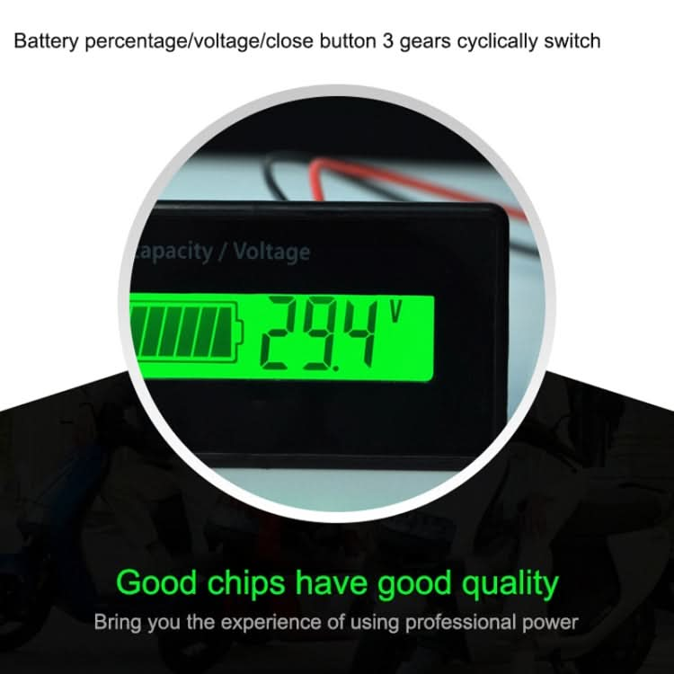 H5 12V-48V Lead-acid Battery Voltage Tester Percentage Voltmeter Gauge Lithium Battery Status Monitor My Store