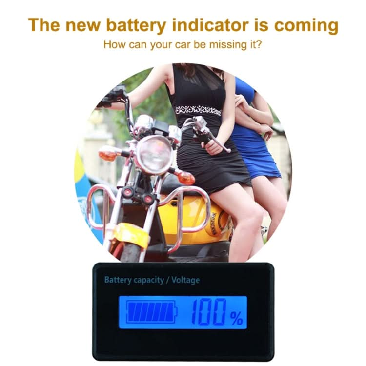 H5 12V-48V Lead-acid Battery Voltage Tester Percentage Voltmeter Gauge Lithium Battery Status Monitor My Store