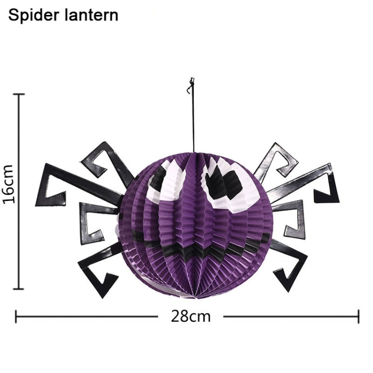 3 PCS / Set Creative Funny Halloween Pumpkin Bats Spider Pendant Paper Decoration and Props Horror My Store