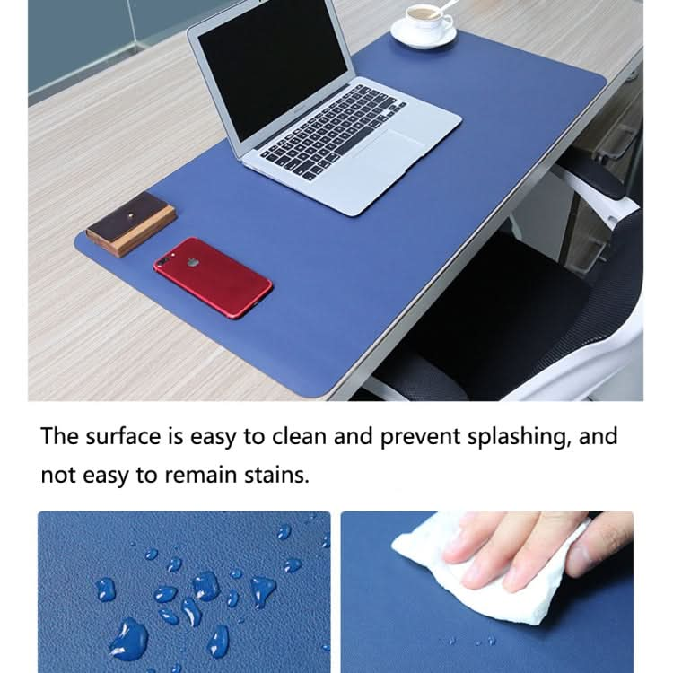 Multifunction Business PU Leather Mouse Pad Keyboard Pad Table Mat Computer Desk Mat, Size: 60 x 30cm Reluova