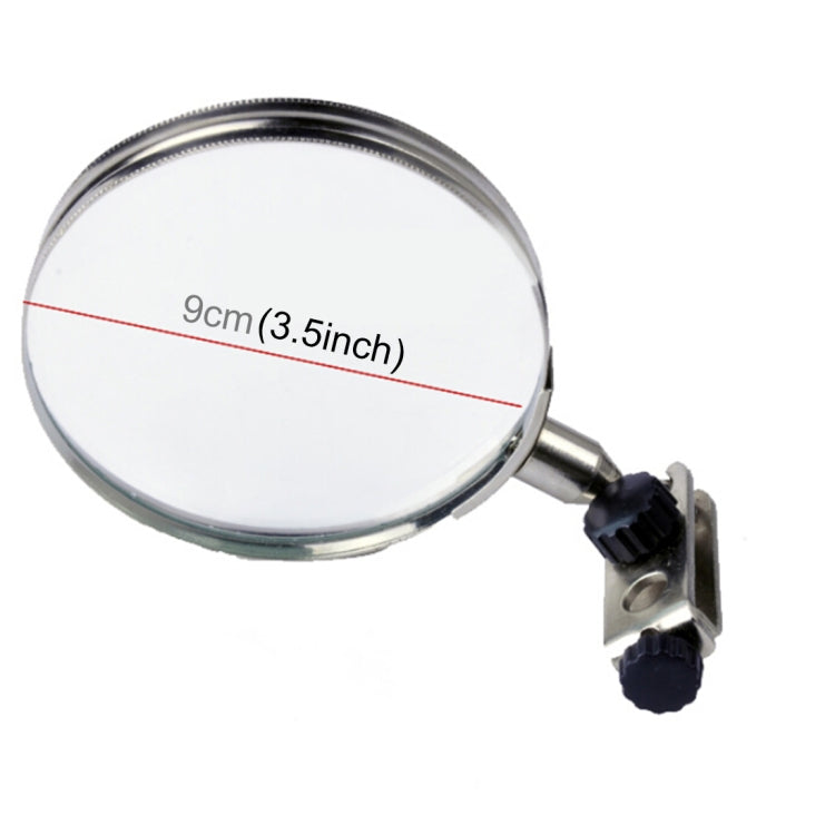 90mm Diameter 5X Multifunction Spring Iron Stand with Magnifying Glass