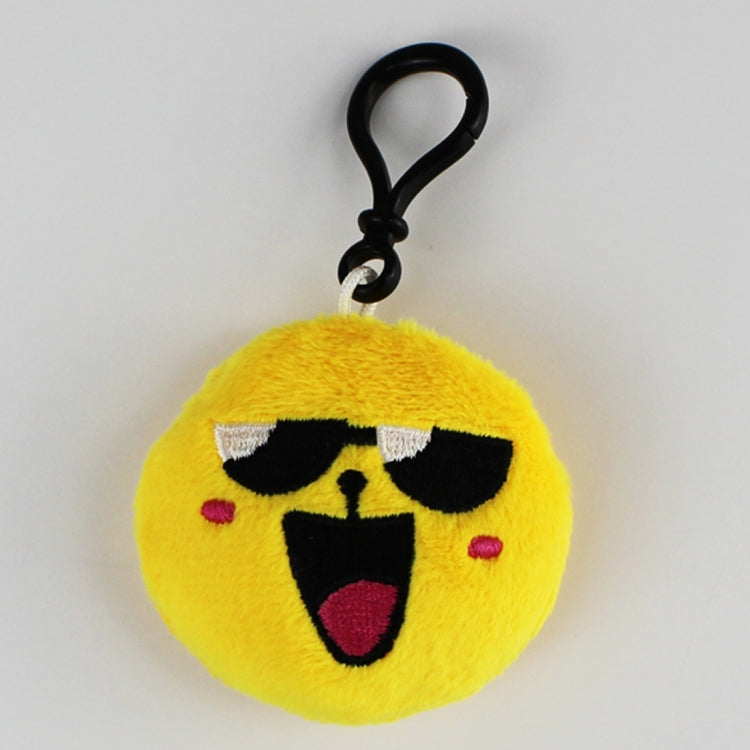 20 PCS Creative Plush Doll Mobile Pendants Gift Cartoon Cute Facial Expression Decorations Keychains with Hook