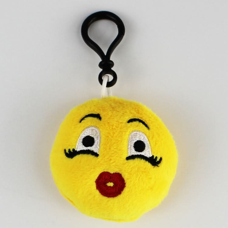 20 PCS Creative Plush Doll Mobile Pendants Gift Cartoon Cute Facial Expression Decorations Keychains with Hook-Reluova