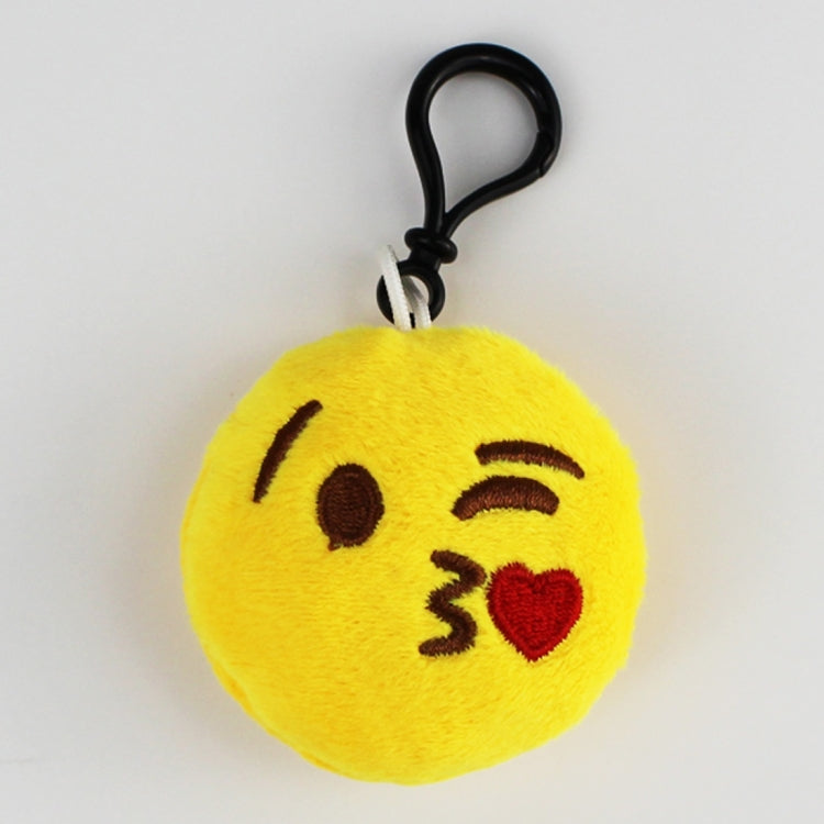 20 PCS Creative Plush Doll Mobile Pendants Gift Cartoon Cute Facial Expression Decorations Keychains with Hook