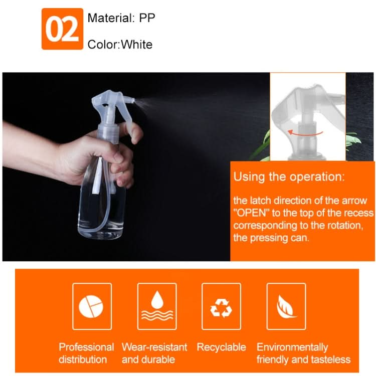 Plastic Spray Bottles Leak Proof with Trigger Sprayer, 200ml Reluova