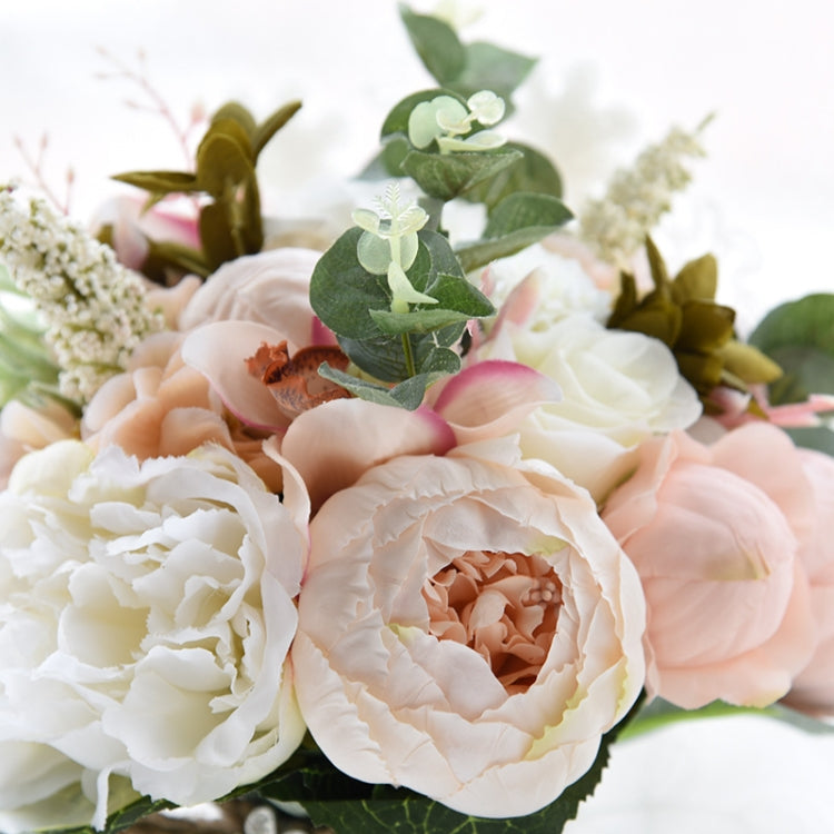 Wedding Holding Flower Bridal Bouquet Accessories Bridesmaid Party Wedding Decoration Supplies, Diameter: 24cm My Store