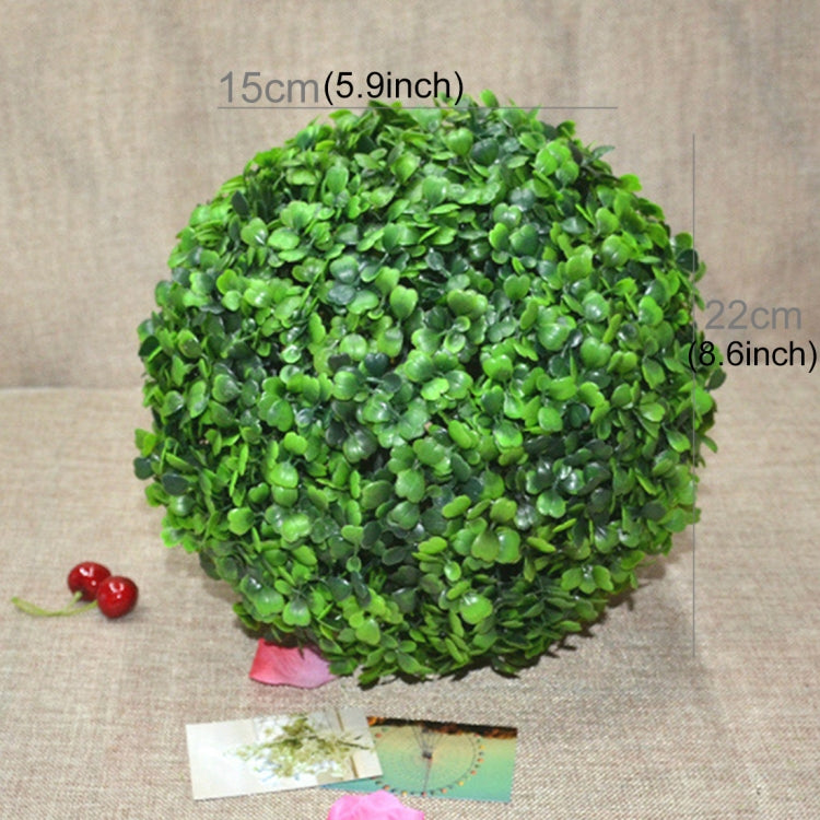 Artificial Aglaia Odorata Plant Ball Topiary Wedding Event Home Outdoor Decoration Hanging Ornament, Diameter: 8.7 inch My Store