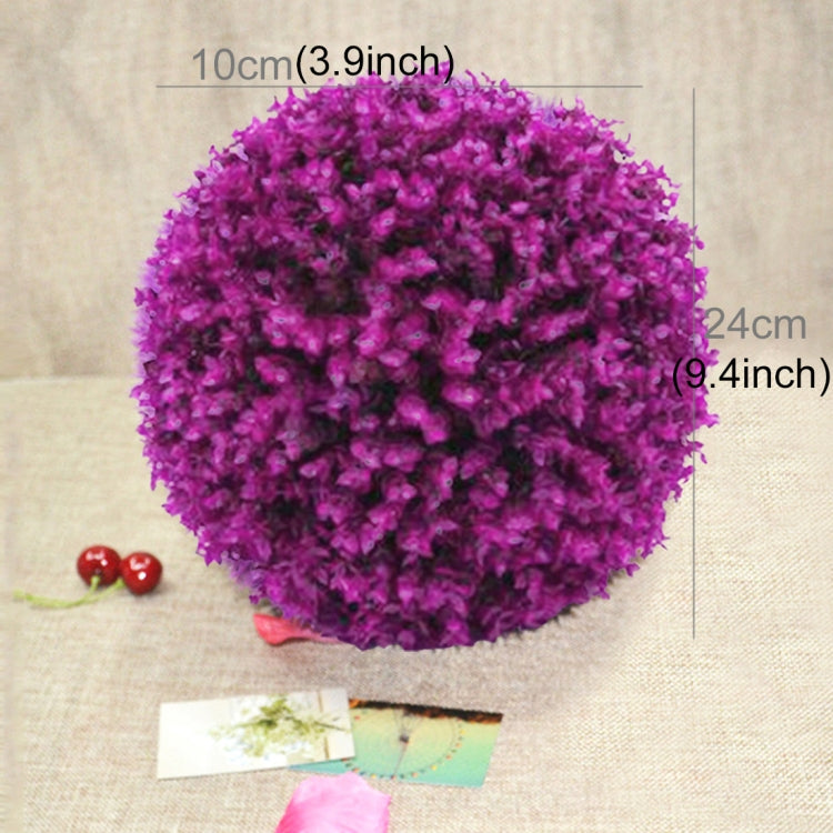 Artificial Purple Eucalyptus Plant Ball Tree Wedding Event Home Outdoor Decoration Hanging Ornament, Diameter: 9.5 inch My Store