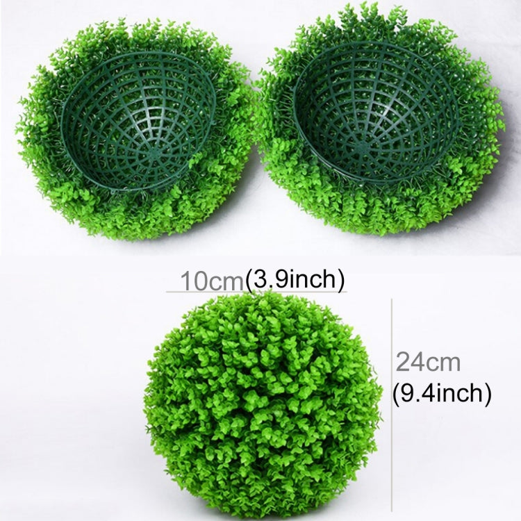 Artificial Green Eucalyptus Plant Ball Tree Wedding Event Home Outdoor Decoration Hanging Ornament, Diameter: 9.5 inch My Store