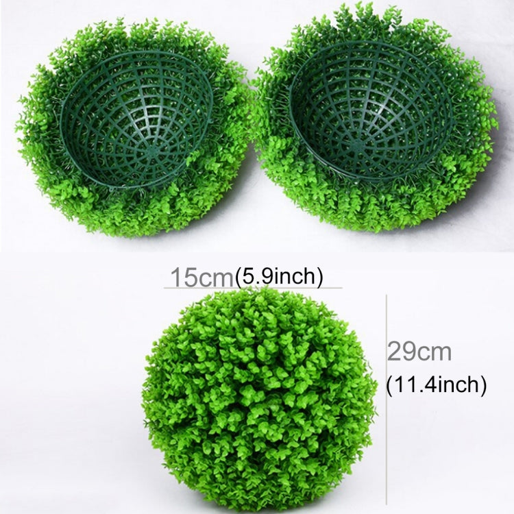 Artificial Green Eucalyptus Plant Ball Topiary Wedding Event Home Outdoor Decoration Hanging Ornament, Diameter: 11.4 inch My Store