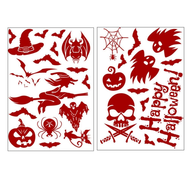 Halloween Decorations PVC Creative Blood-printed Wall Stickers Window Stickers, Size: 25*30cm, Random Style Delivery My Store