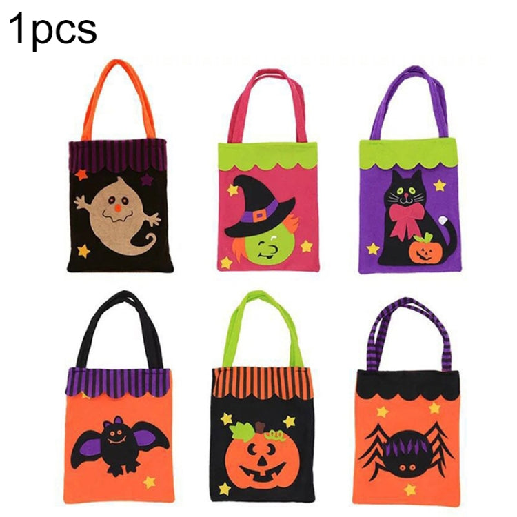 Halloween Decoration Creative Cartoon Candy Gift Square Tote for Children, Random Style Delivery