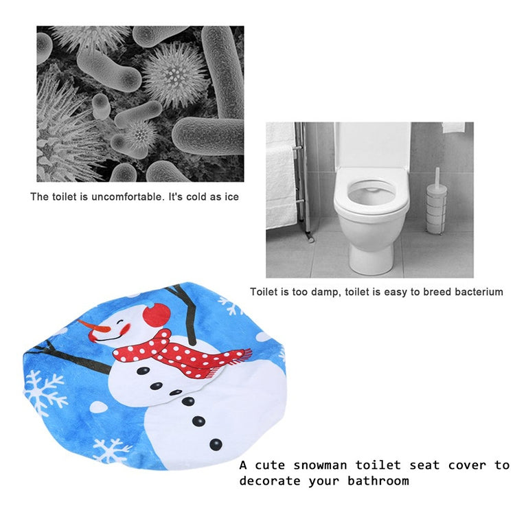 Fancy Christmas Decoration Toilet Lid Cover, Size: 48 x 43cm My Store