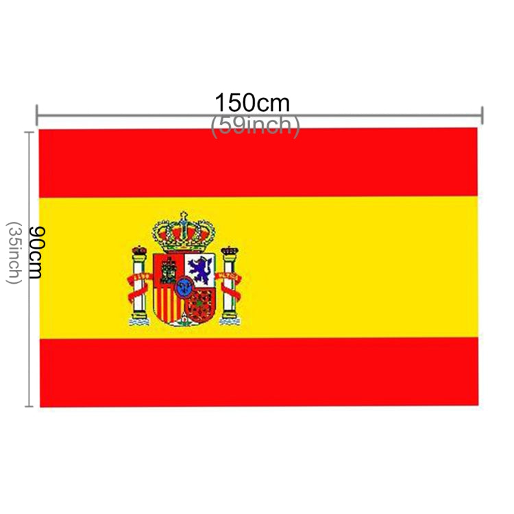 Polyester Material Spain Flag, Size: 150*90cm My Store