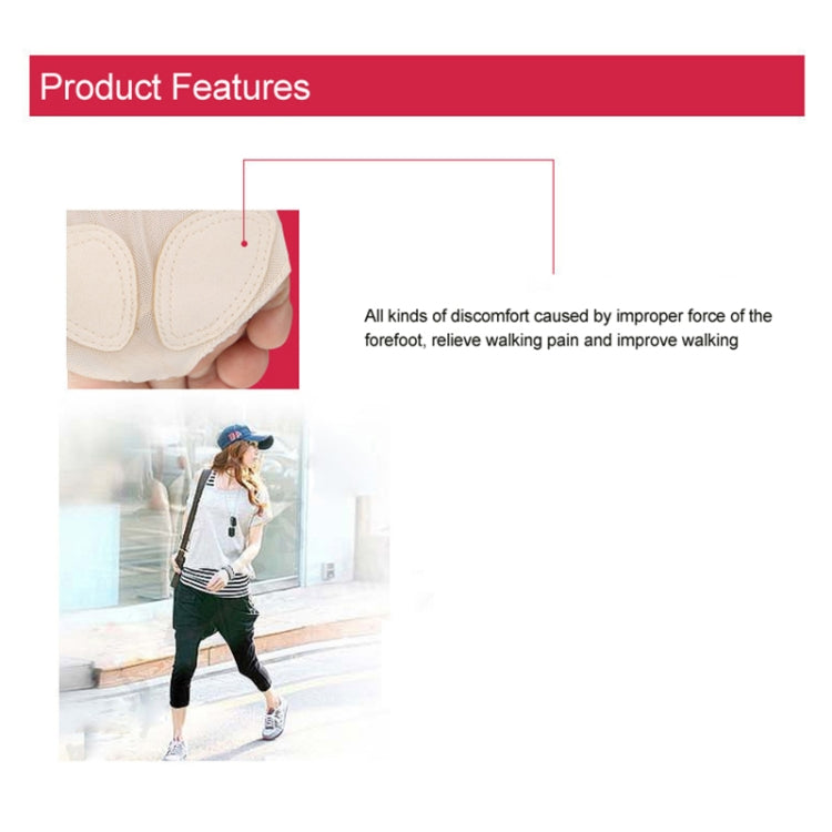 Professional Belly Ballet Dance Toe Pad Practice Shoes Forefoot Pads Socks Anti-slip Breathable Toe Socks Sleeve, Size: L(39-40 Yards)