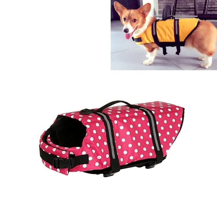 Pet Saver Dog Reflective Stripes Life Vest Jacket for Swimming Boating Surfing, Size: S - Reluova