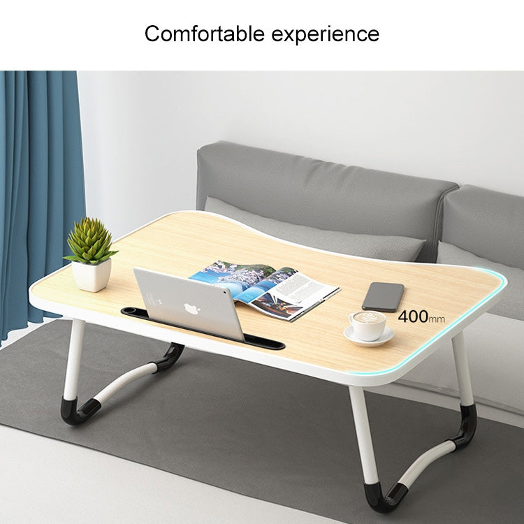 W-shaped Non-slip Legs Adjustable Folding Portable Writing Desk Laptop Desk with Card Slot My Store