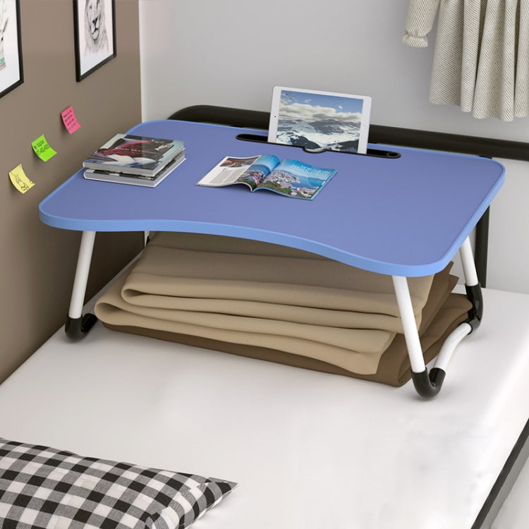 W-shaped Non-slip Legs Adjustable Folding Portable Writing Desk Laptop Desk with Card Slot