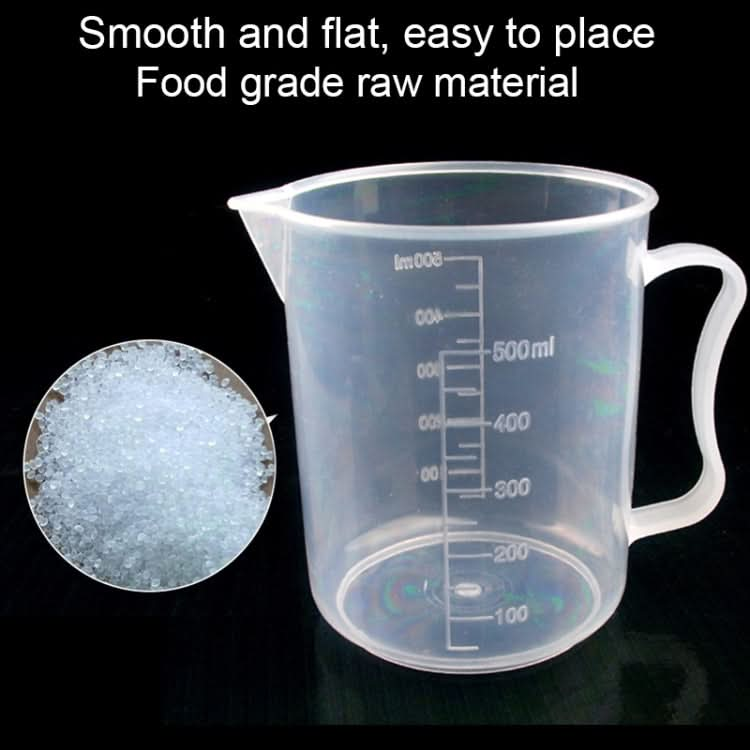 500ml Thin Section PP Plastic Flask Digital Measuring Cup Cylinder Scale Measure Glass Lab Laboratory Tools-Reluova